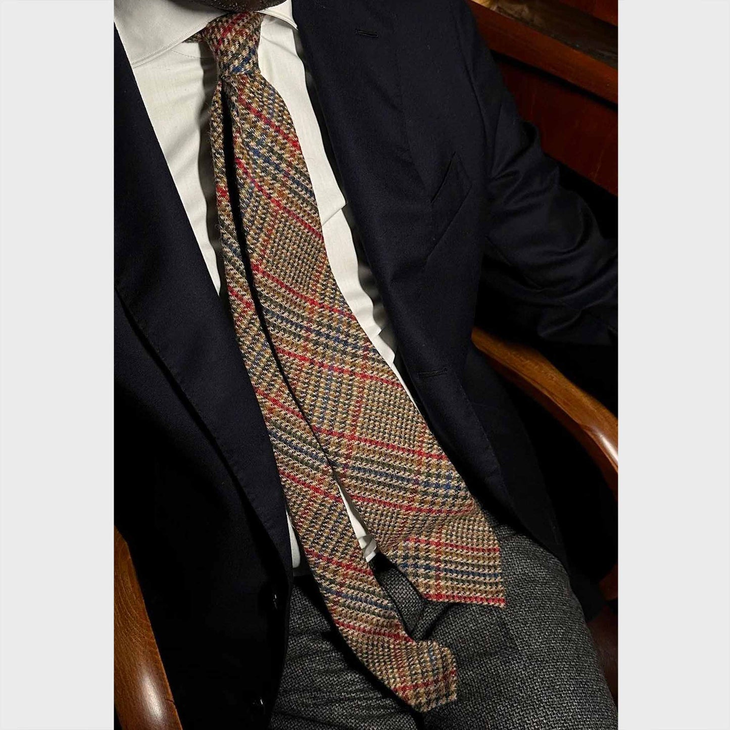 Wools Boutique Uomo outfit Tweed Tie  Prince of Wales Red