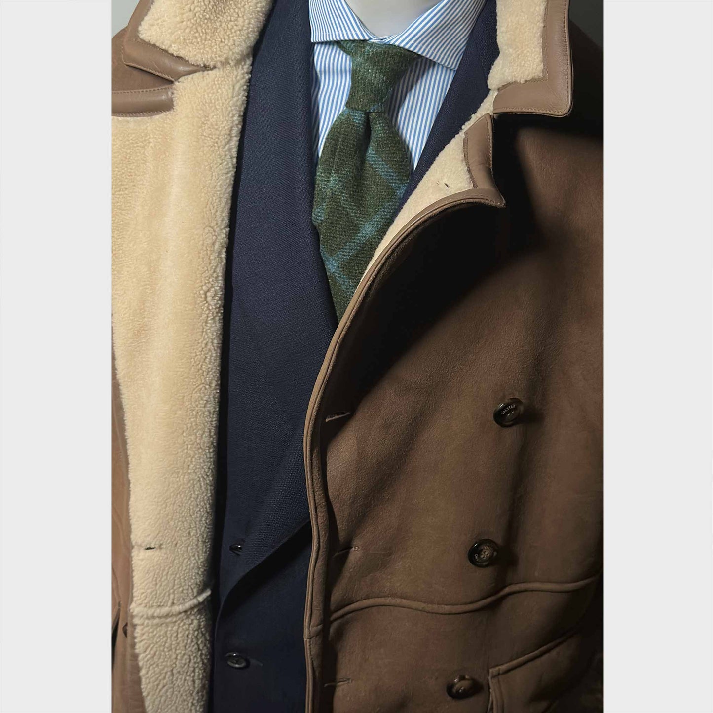 Wools Boutique Uomo Ties Geneva Tweed Tie Windowpane Rifle Green