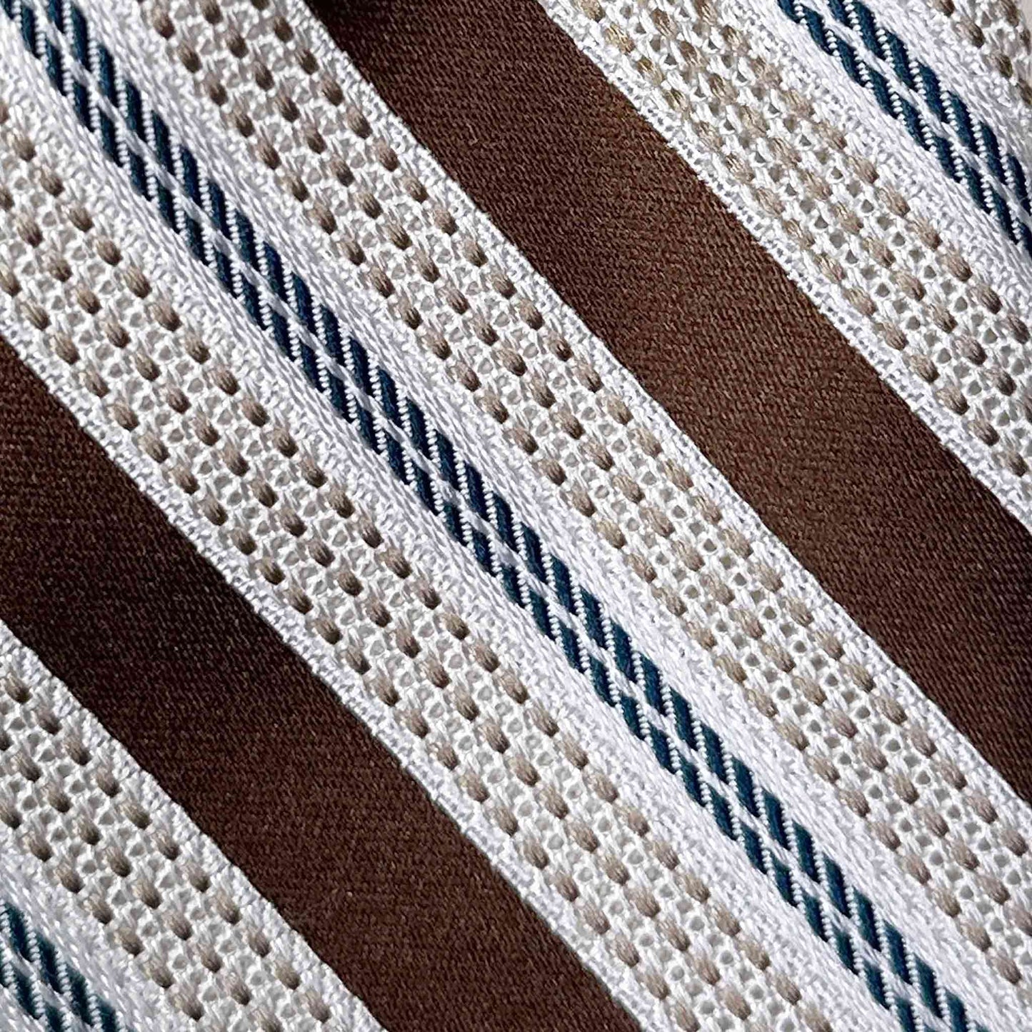 Elegant Multi Striped Tie Grenadine And Satin Silk