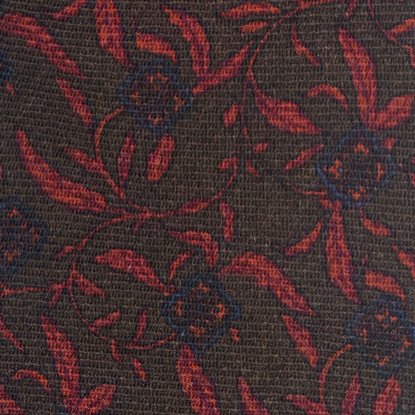 Mud Green Ties Made With Liberty Fabric Pattern