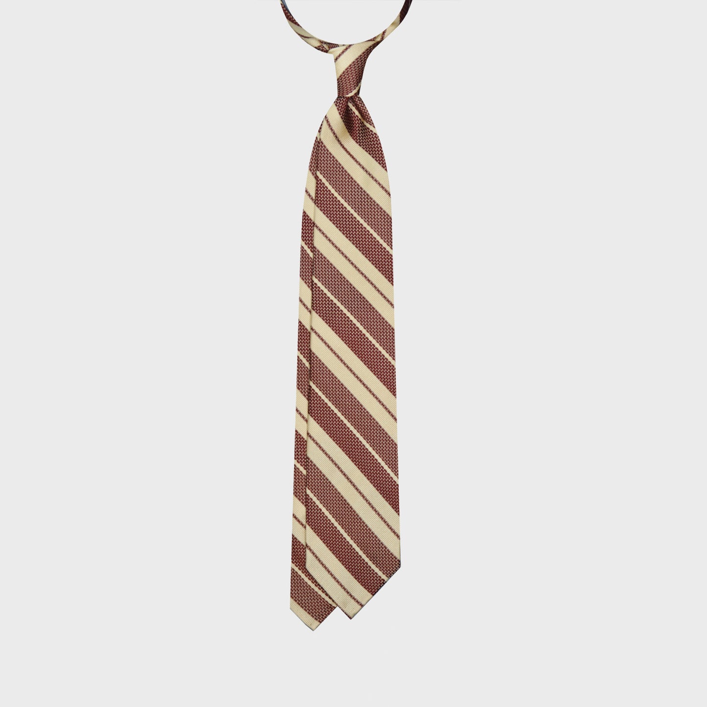 Hay Yellow Grenadine Silk Striped Tie