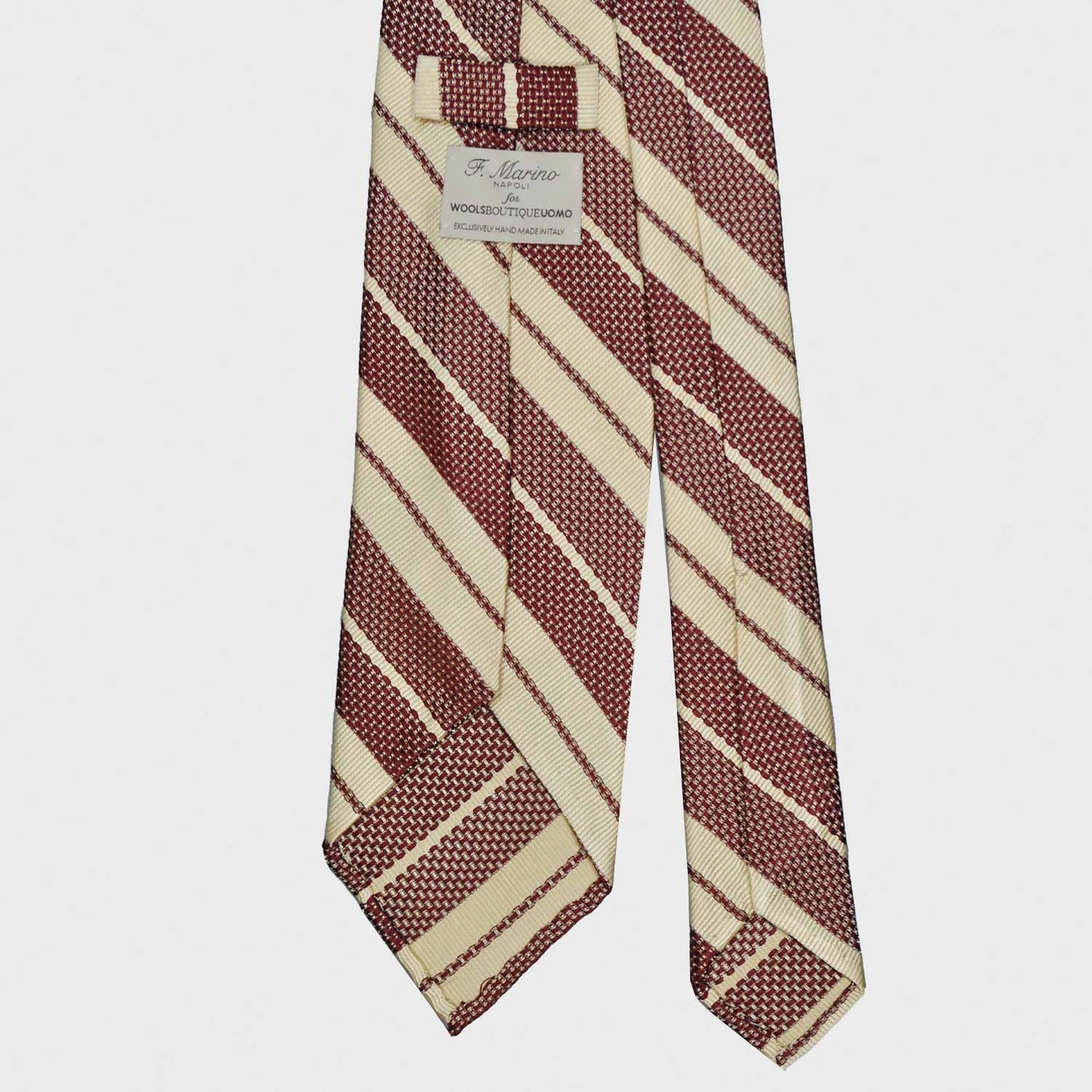 Hay Yellow Grenadine Silk Striped Tie