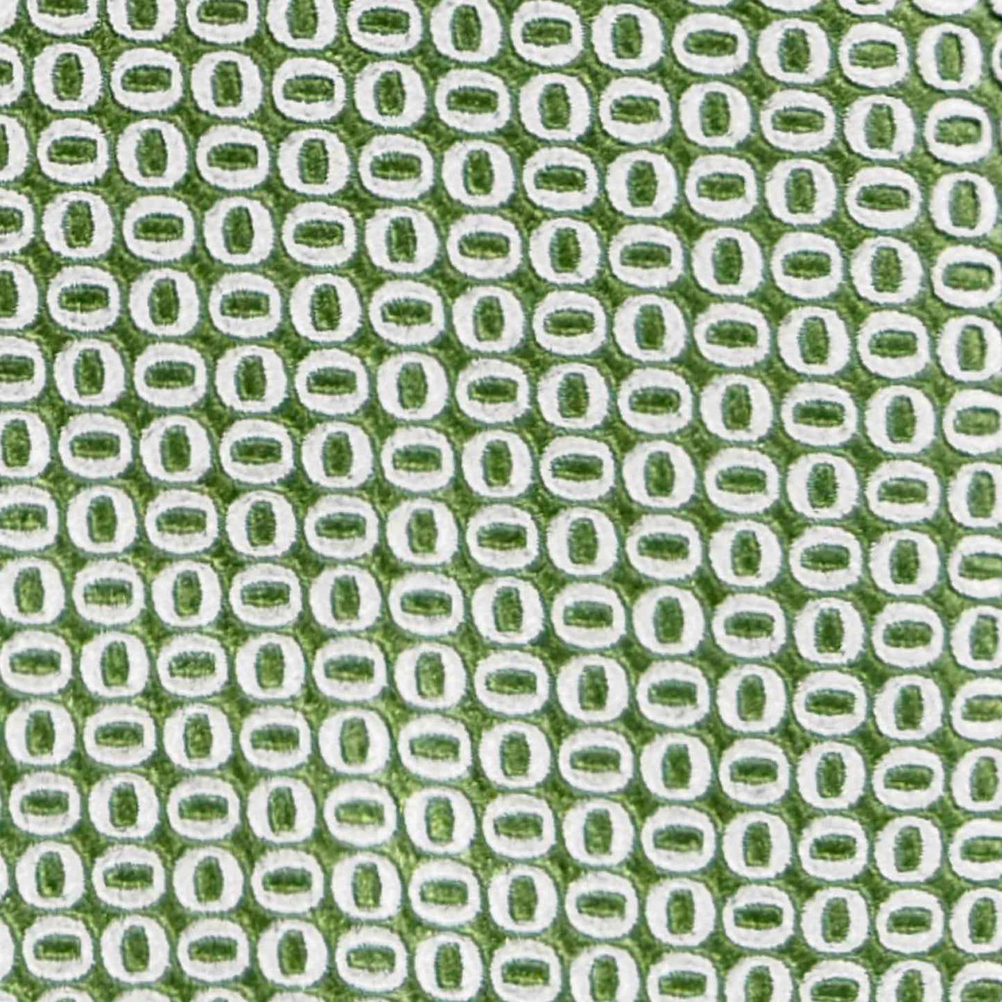 silk tie lime green micro oval pattern detail