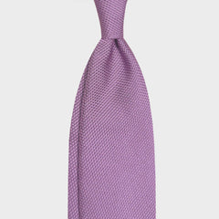 F.Marino Handgemachte Grenadine Seidenkrawatte 3-fach Beige