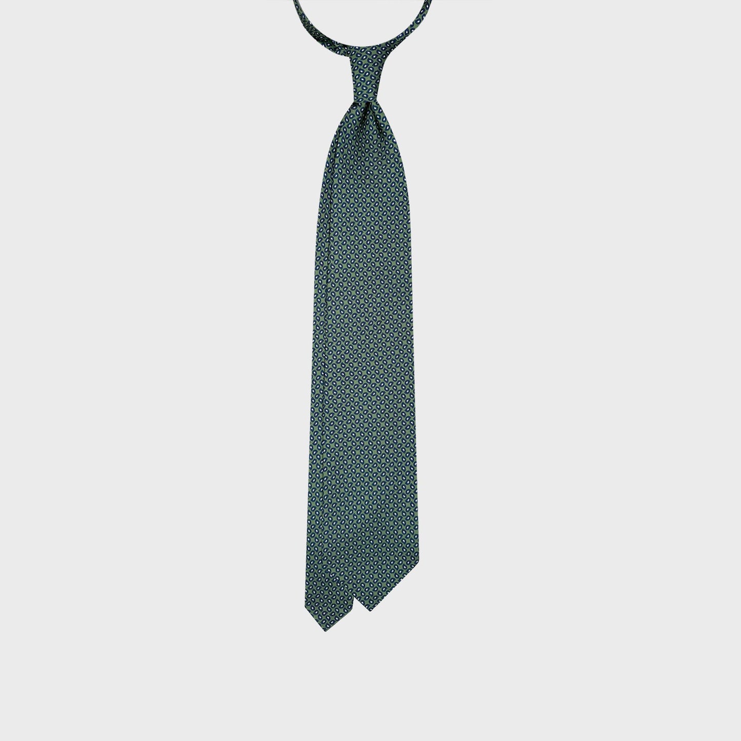 Buy Lime Green Silk Tie Classic Paisley Micro Fantasy Pattern shop on Wools Boutique Uomo Geneva