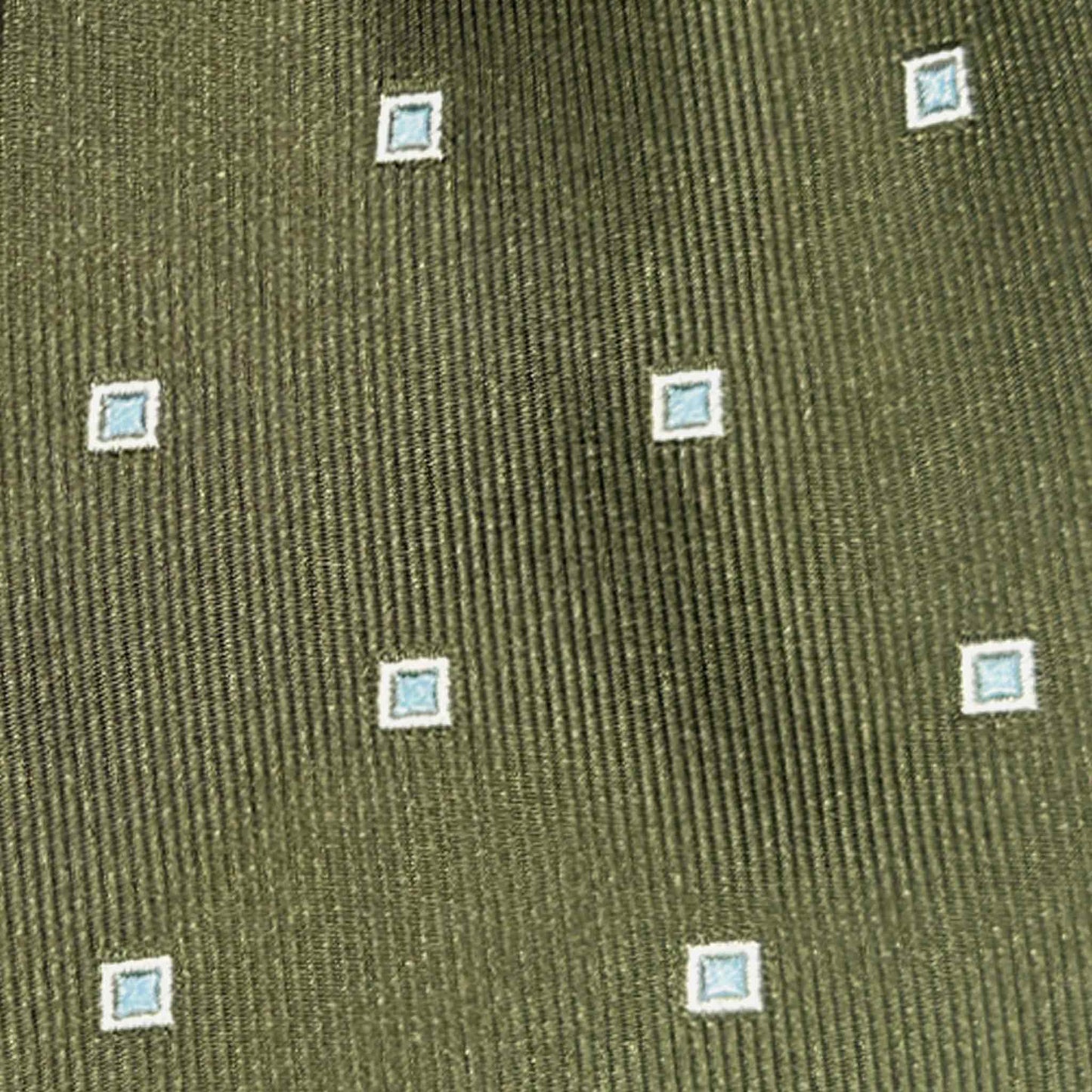 men’s tie store Geneva olive green silk tie texture detail micro pattern