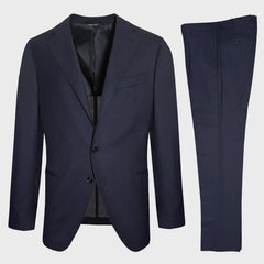 Scuderi Ocean Blue Tailoring Wool Suit for Spring Summer
