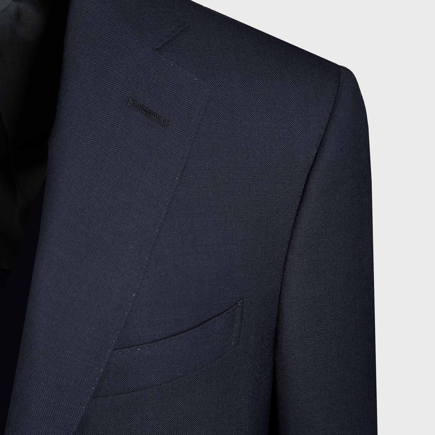Details of Scuderi Ocean Blue Marling and Evans wool fabric