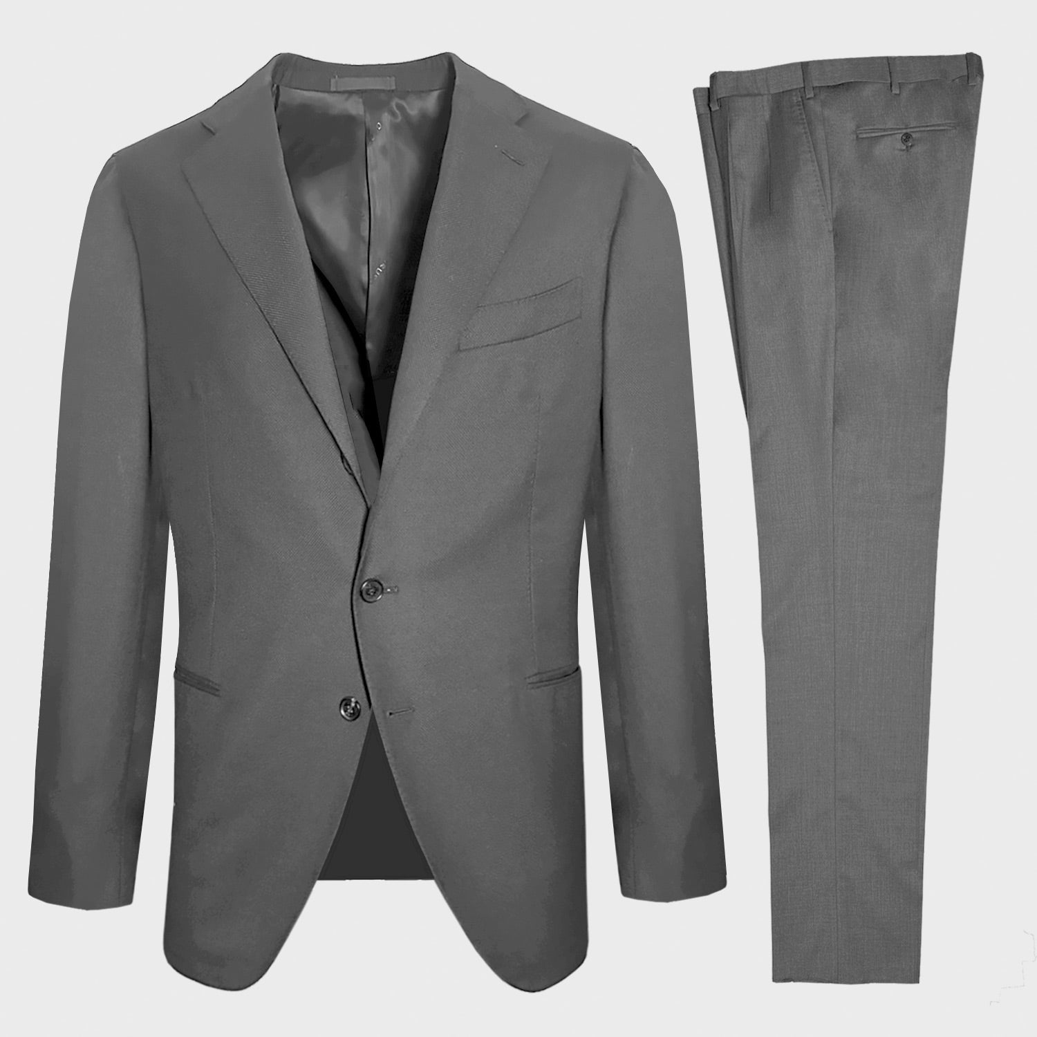 【専用ページ】CARUSO X Loro piana セットアップ　グレー 44 専用ページ】CARUSO X Loro piana セットアップ グレー 44