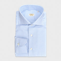 Chemise à carreaux en flanelle de coton Borriello Orange