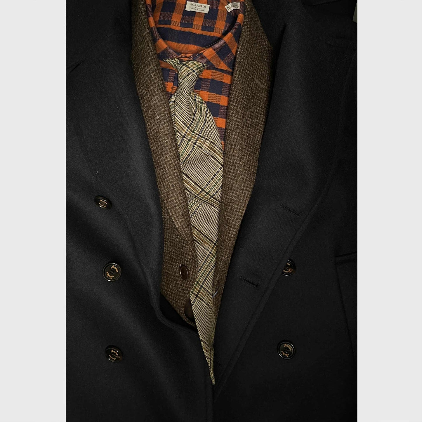 Wools Boutique Uomo Geneva Prince of Wales Wool Tie Multicolor