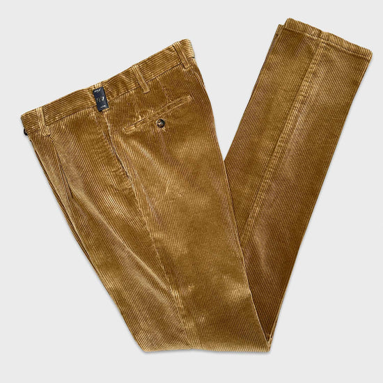 Load image into Gallery viewer, Honey Yellow Corduroy Cotton Tailoring Pants.
