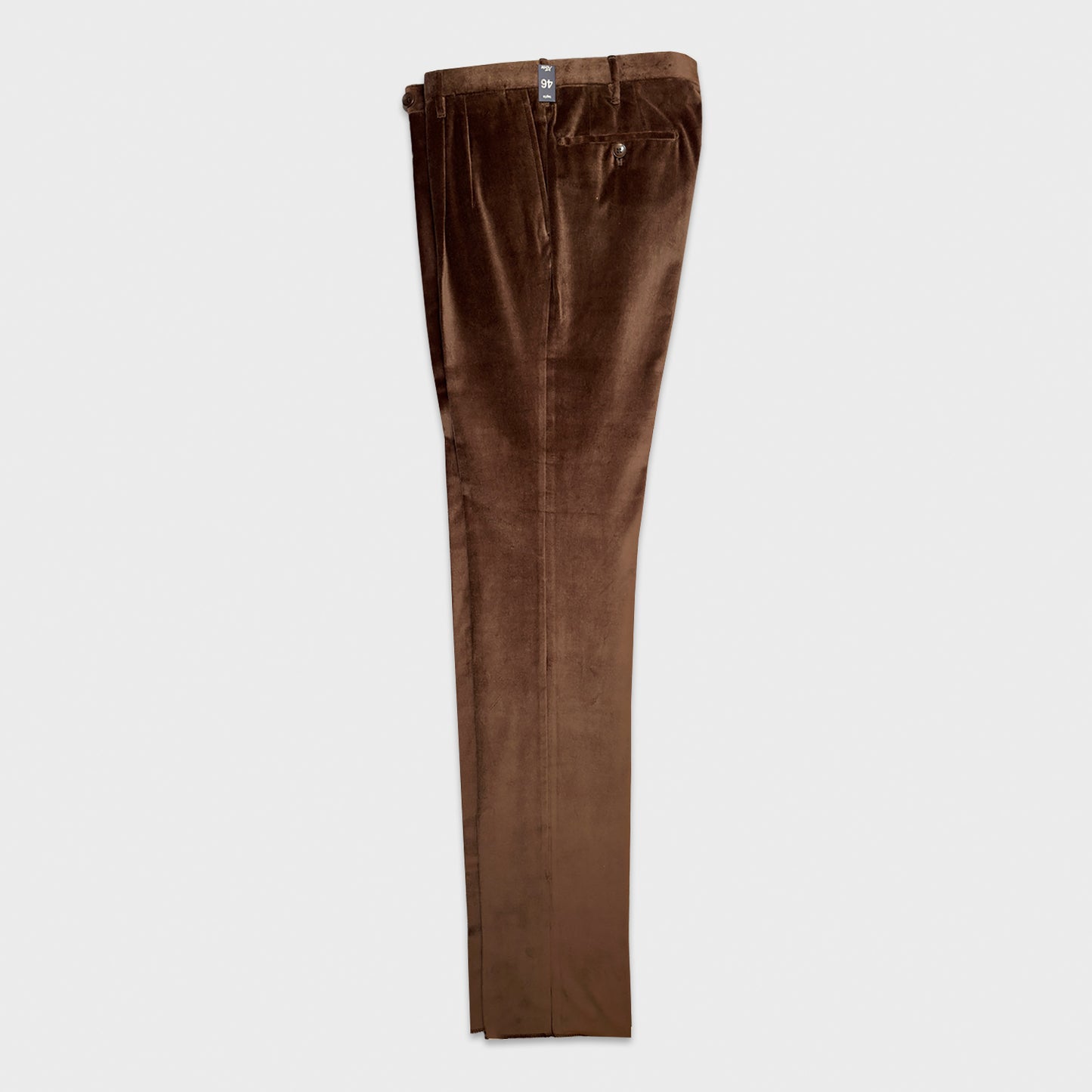 Coffee Brown Velvet Cotton Tailoring Pants.