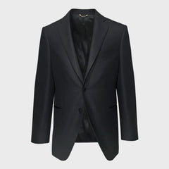 Scuderi Classic Dark Navy Blue Tailoring Wool Jacket for Autumn Winter