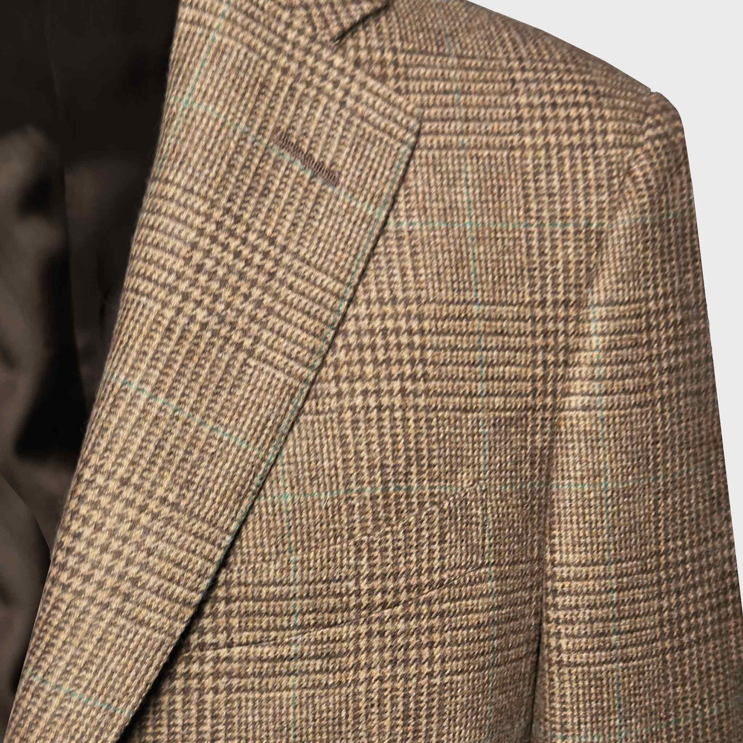 Tailoring Prince of Wales Jacket Wool Marling & Evans Fabrics discover at Wools Boutique Uomo men's store Geneva