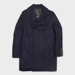 Sealup Peacoat Loro Piana Rain System Lambswool Navy Blue