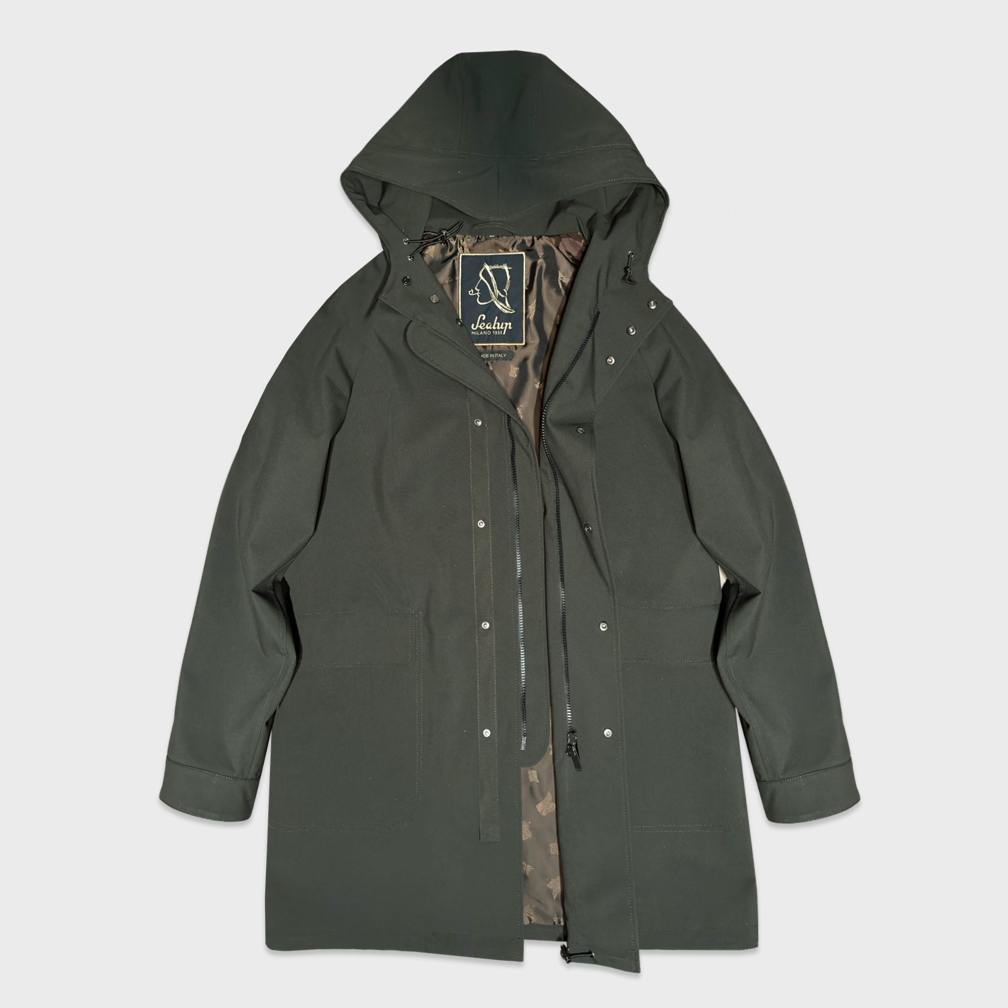 Sealup Men's Outerwear Made in Italy Raincoats Parka Peacoats