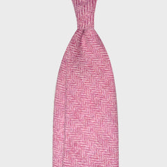F.Marino Grenadine Seidenkrawatte Grobe Gaze 3 Falten Kupferbraun