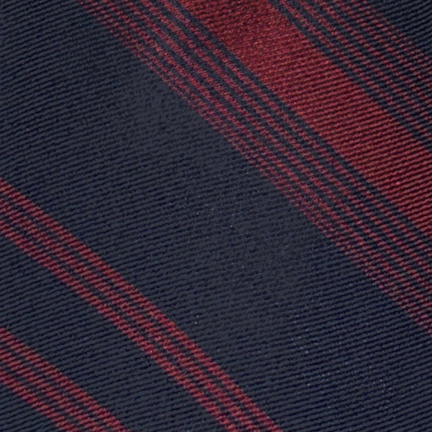 navy blue red classic regimental silk tie texture detail