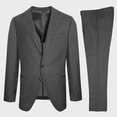Scuderi Smoke Grey Tailoring Wool Suit for Spring Summer