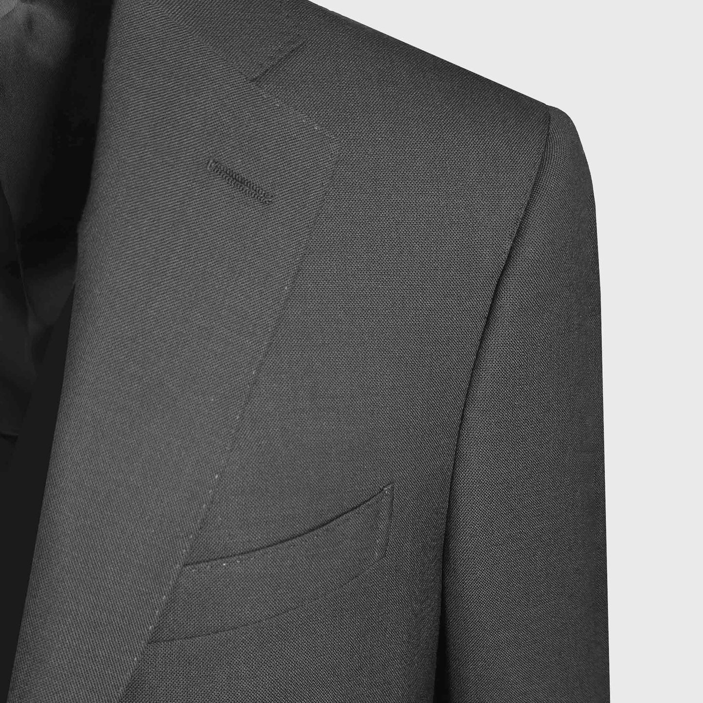 Smoke Grey Marling and Evans details of  wool fabric 