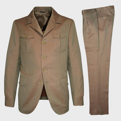 Scuderi Tailoring Sahariana Suit Solaro Wool Fabric