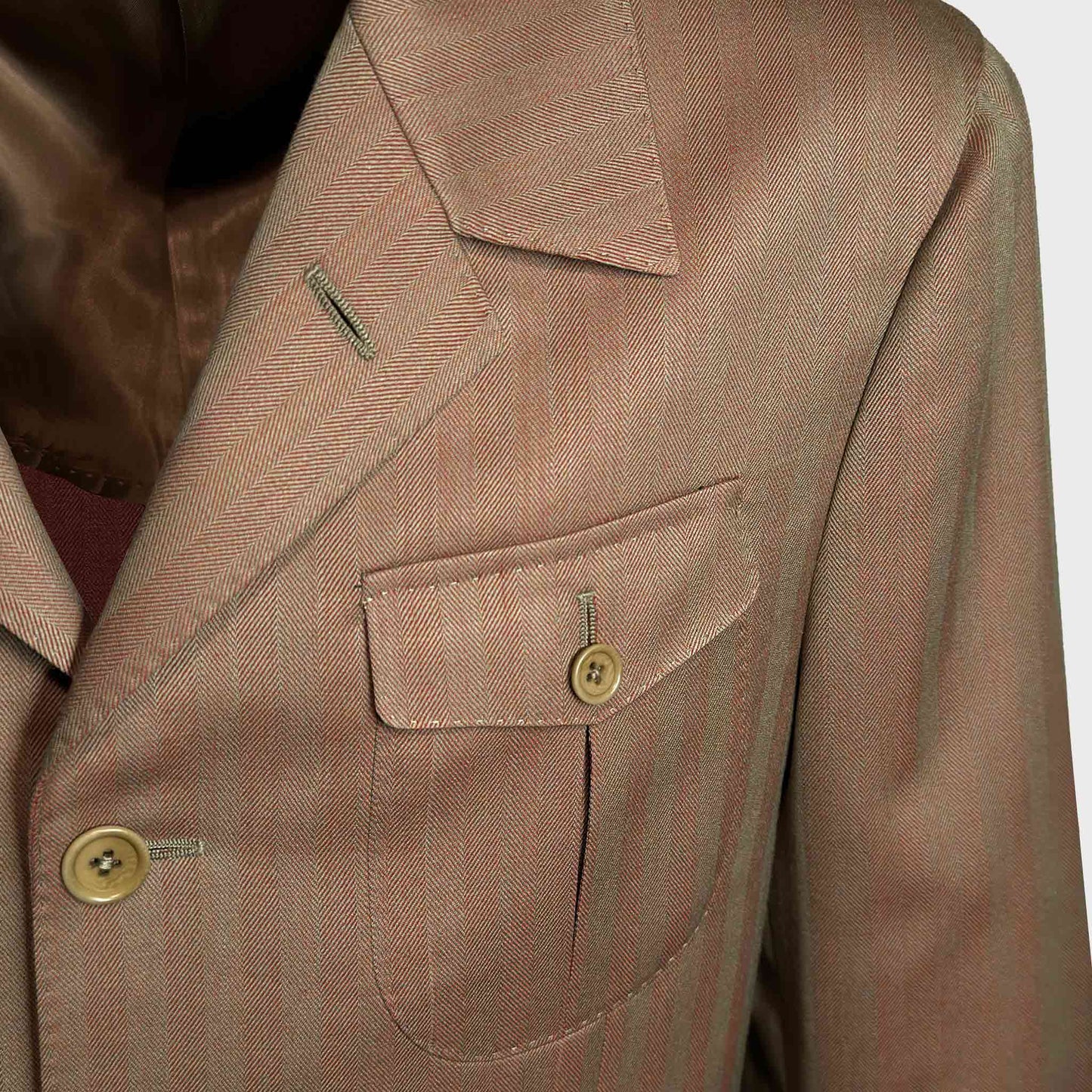 John Foster Solaro wool fabric details