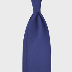 F.Marino Cravate unie 3 plis Holland&amp;Sherry Wool Pervinca Bleu