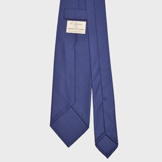 Pervinca Blue Plain Tie Holland&Sherry Wool