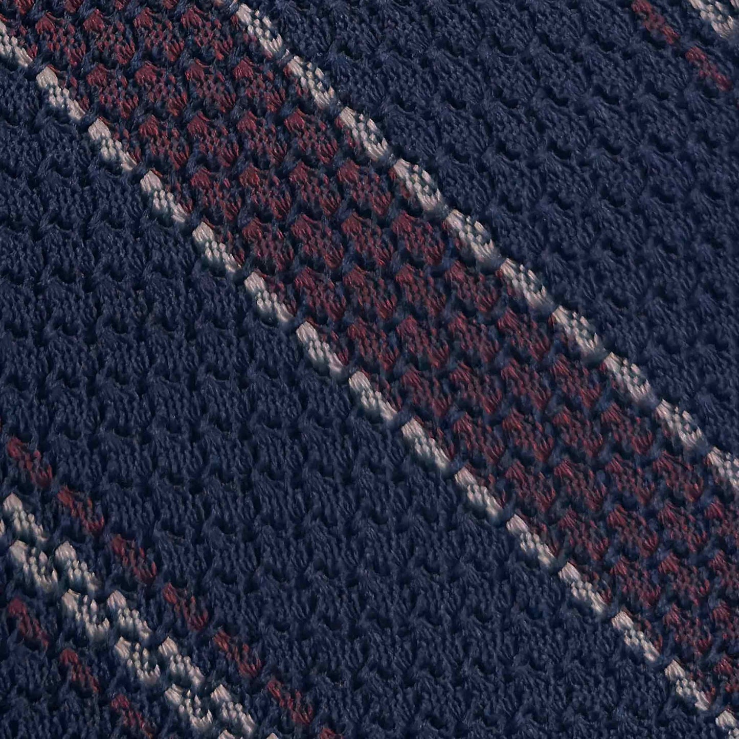 grenadine chunky gauze striped tie 