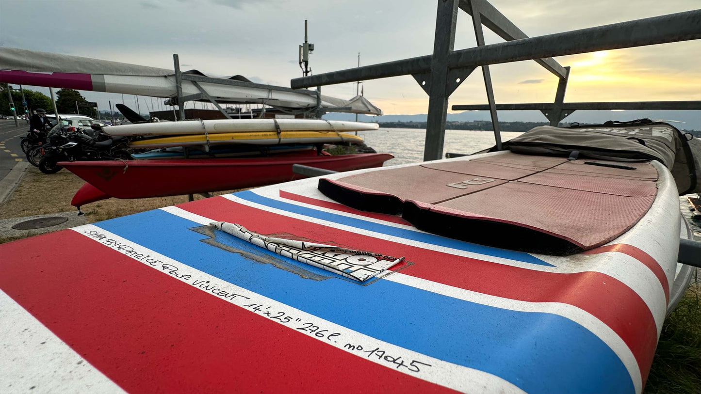 Traditional sailing equipment celebrating the French maritime origins of the iconic marinière