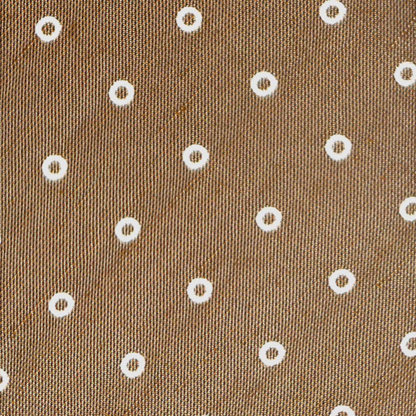 Men’s clothing boutique Geneva textured silk tie brown white circle detail
