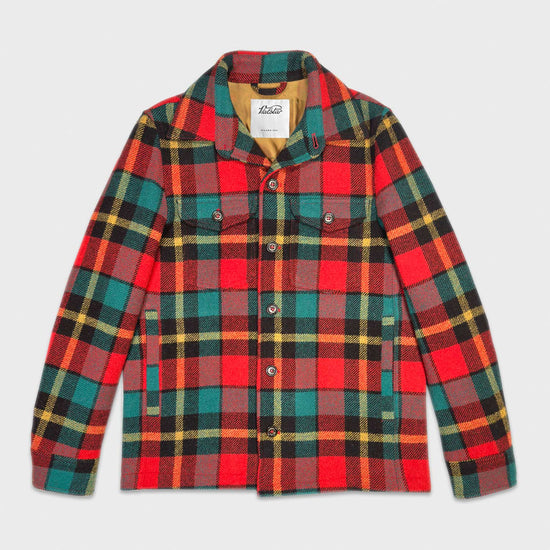 Check Overshirt Jacket Virgin Wool Valstar. Stay warm and comfortable in this versatile and chic plaid overshirt Valstar. Made with strong virgin wool fabric, this checked overshirt jacket is a must-have addition to your refined casual outfits.