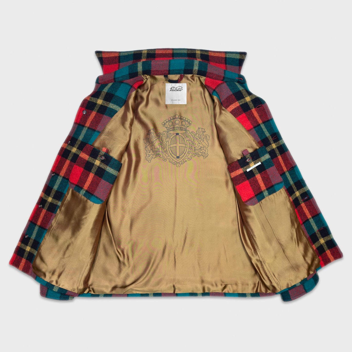 Check Overshirt Jacket Virgin Wool Valstar