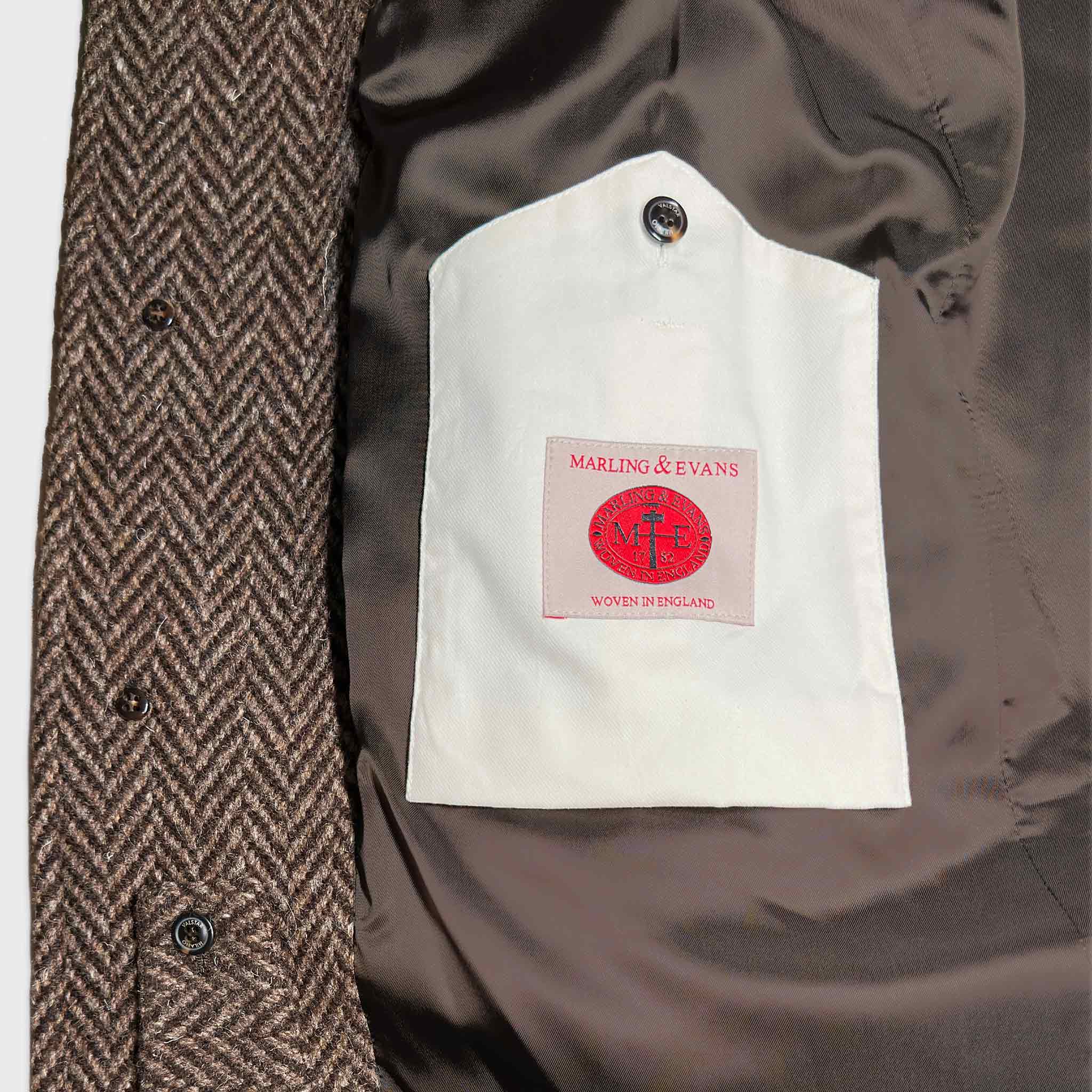 Valstar x Wools Boutique Uomo Vittorio Coat Camel Herringbone Wool