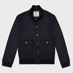 Valstar x Wools Boutique Uomo Navy Blue Wool Valstarino Jacket