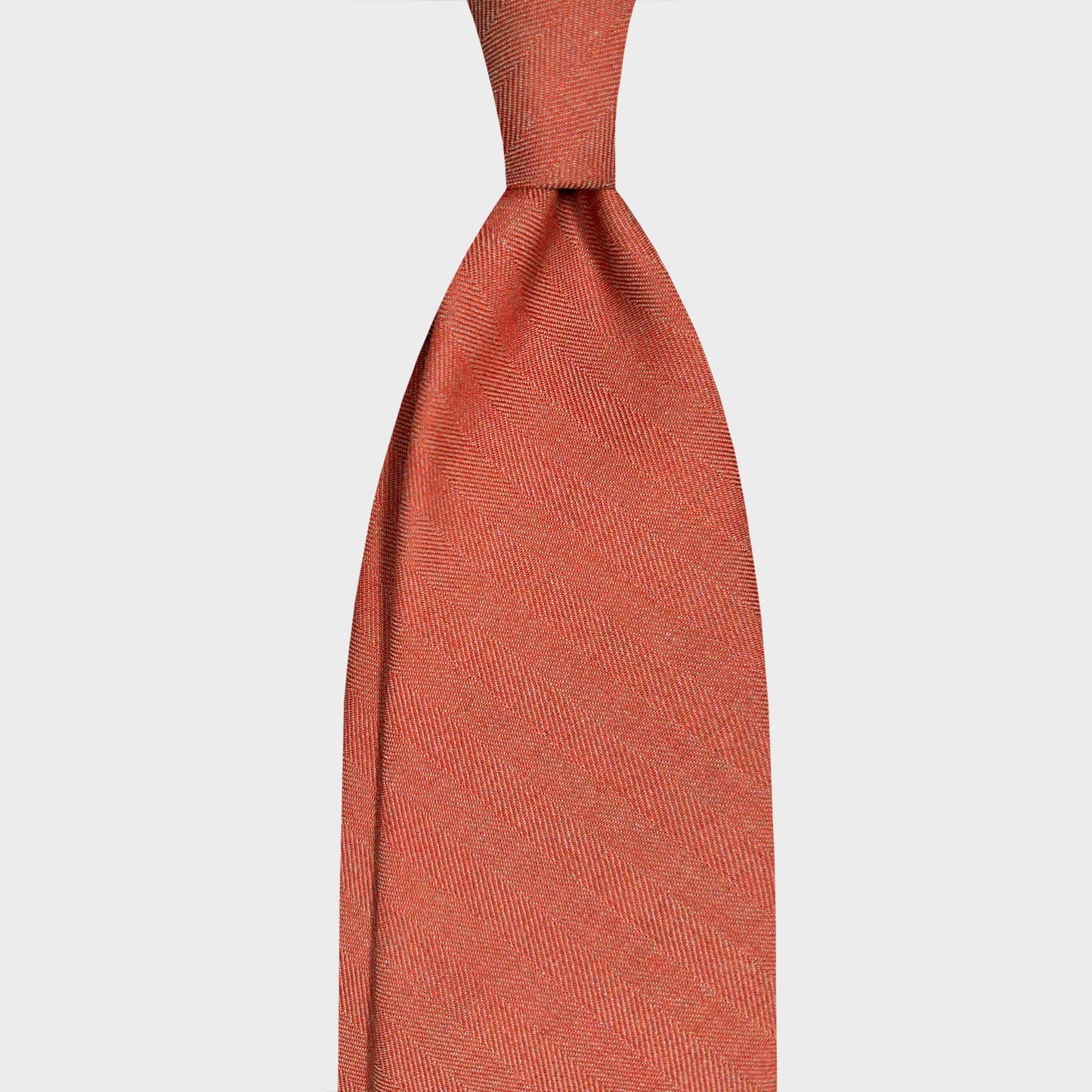 Red Solaro Wool Tie Handmade Italian Luxury Men Accessories. Original Solaro tie in vermilion red tones selected by Wools Boutique Uomo Geneva. Combines sartorial heritage with elegant contemporary menswear style.