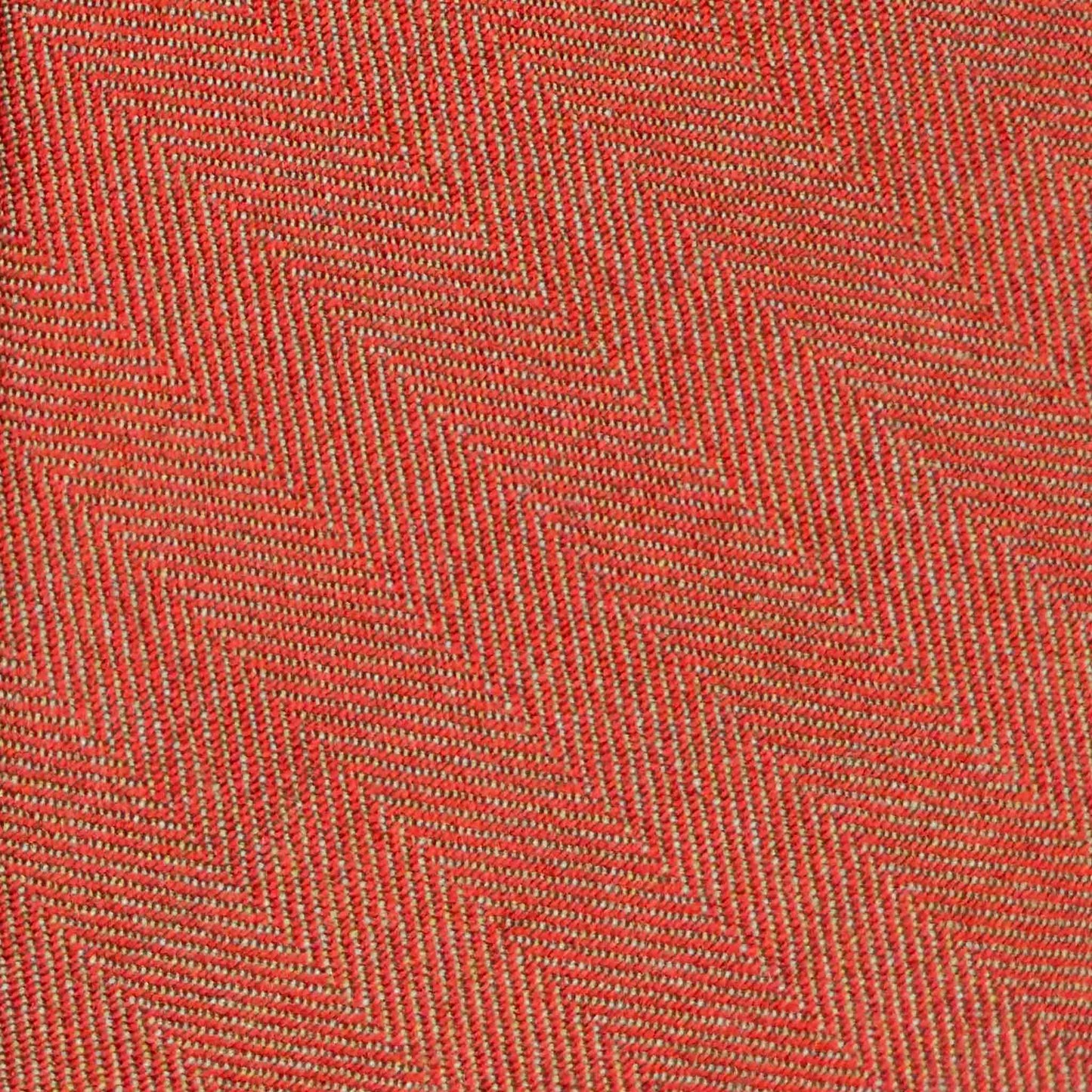 Detail of Solaro wool tie fabric vermilion red
