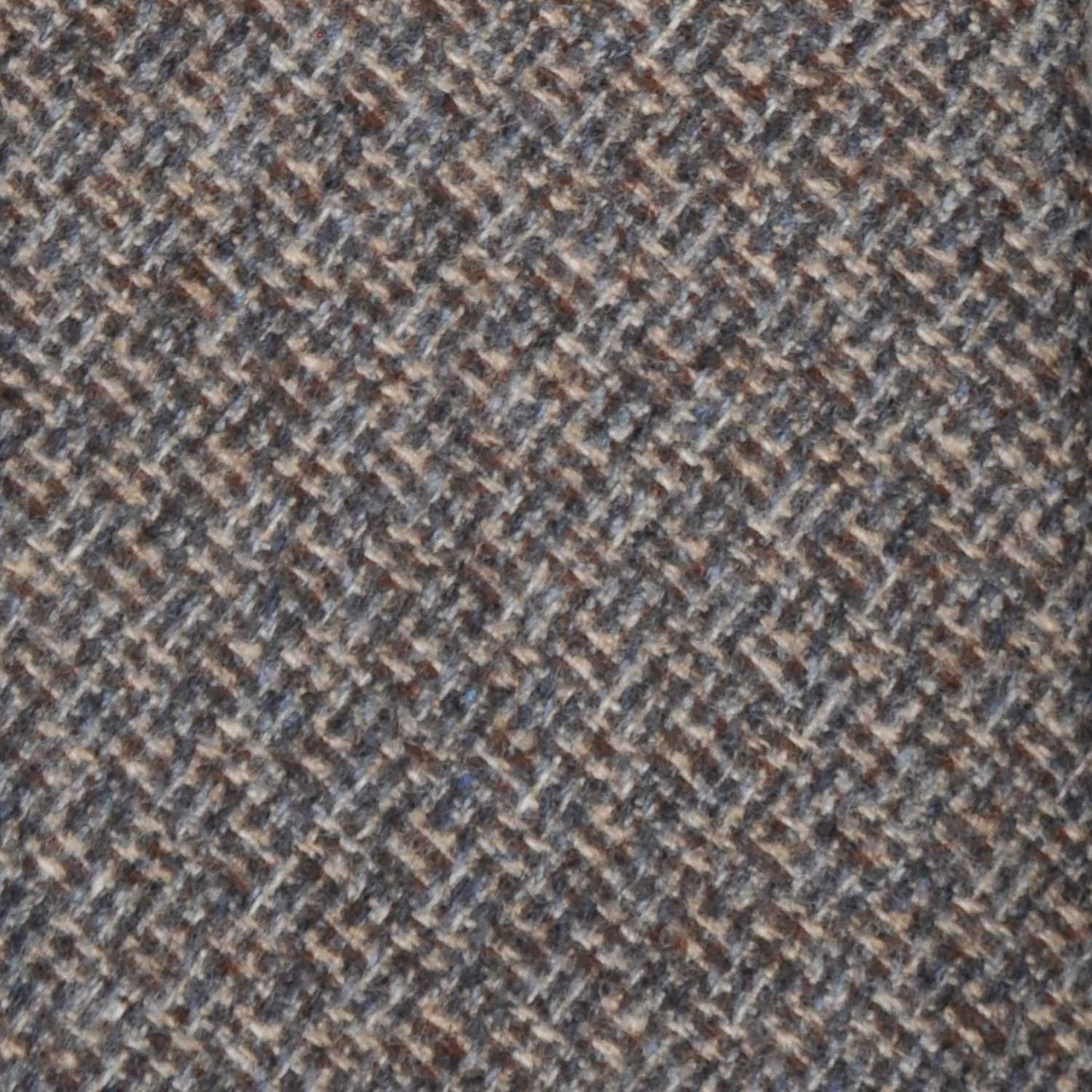 Greige Wool Tie Unlined 3 Folds Canvas Texture