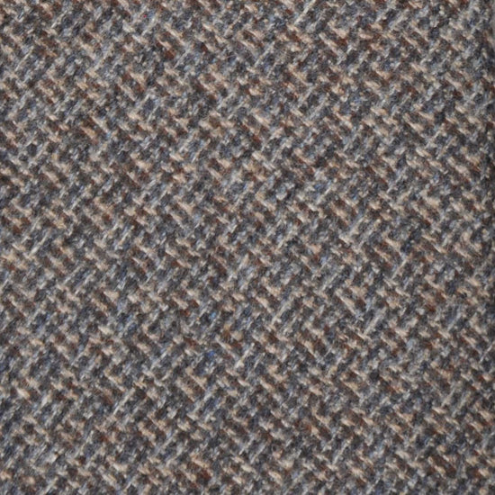 Greige Wool Tie Unlined 3 Folds Canvas Texture