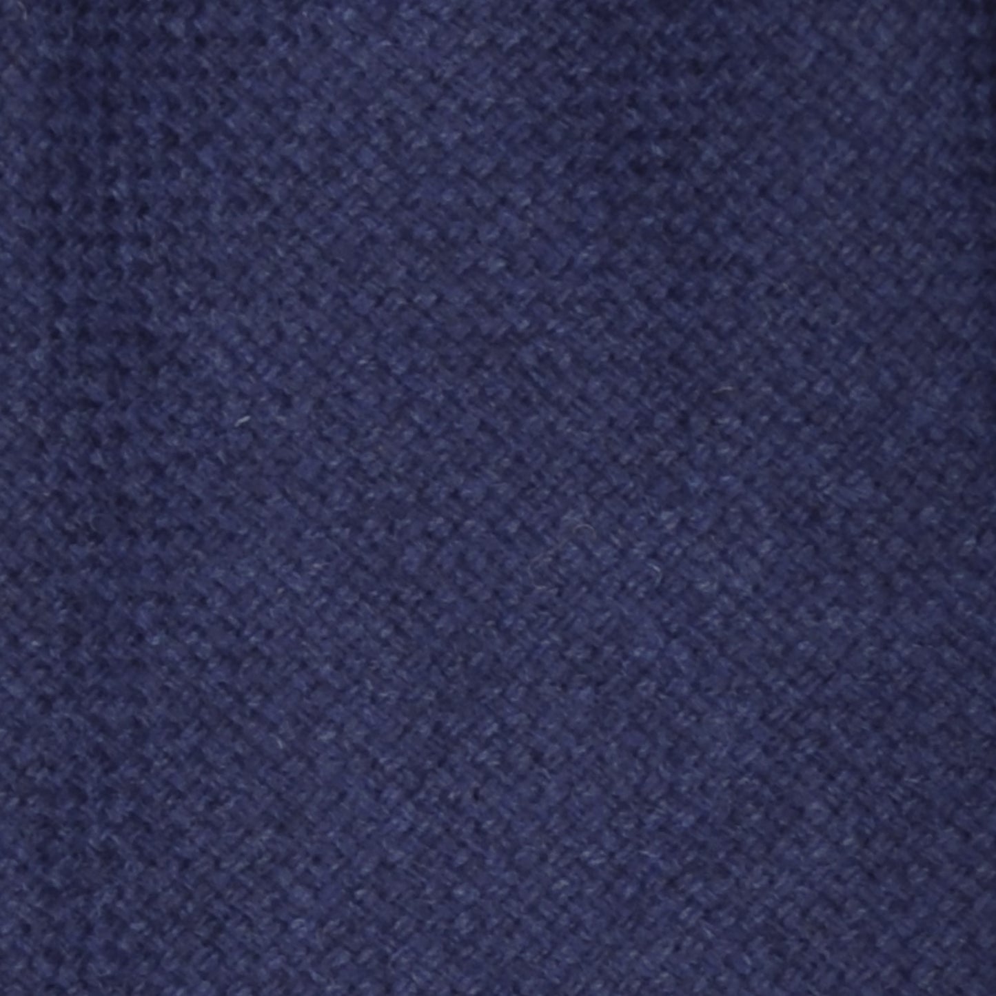 Cobalt Blue Twill Merino Wool Tie Unlined 3 Folds