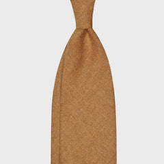 Cravate F.Marino Twill Laine Mérinos 3 Plis Camel