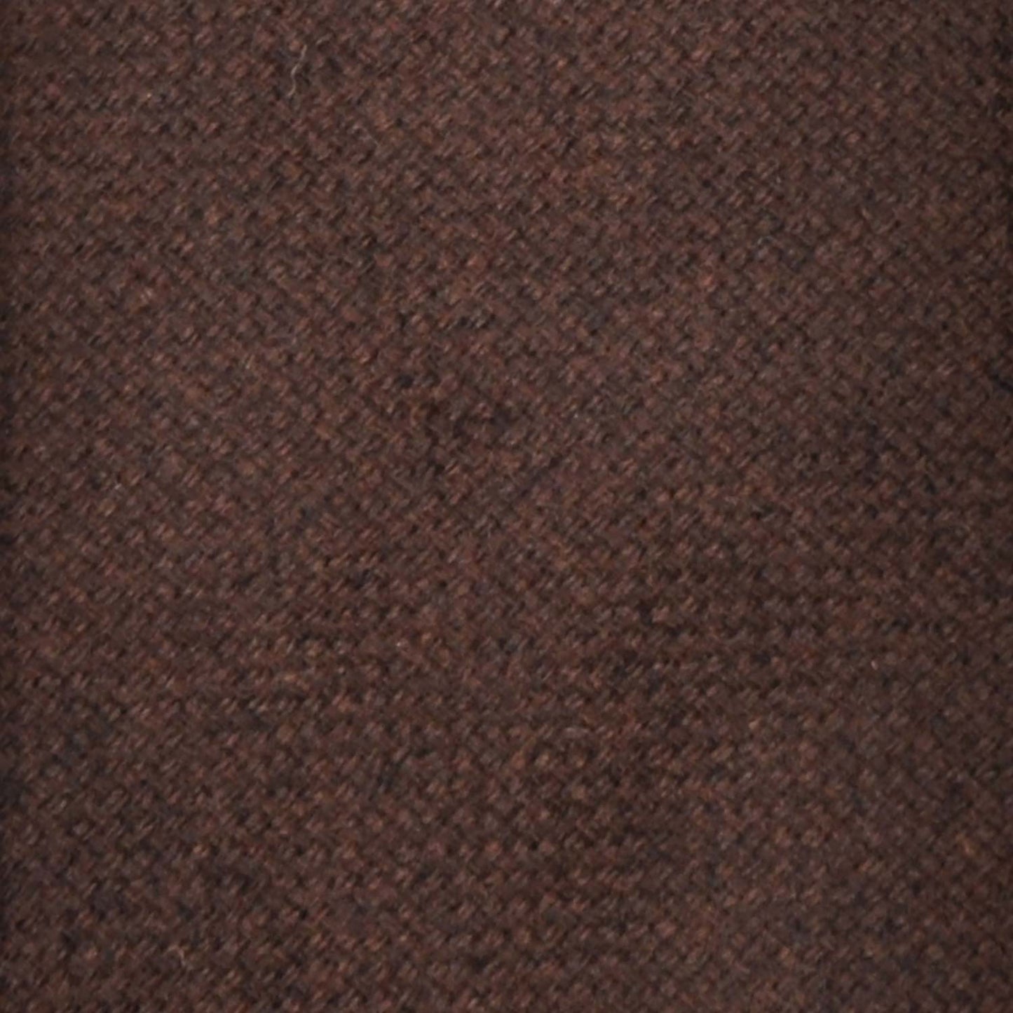 Coffee Brown Light Flannel Twill Wool Tie Unlined 3 Folds