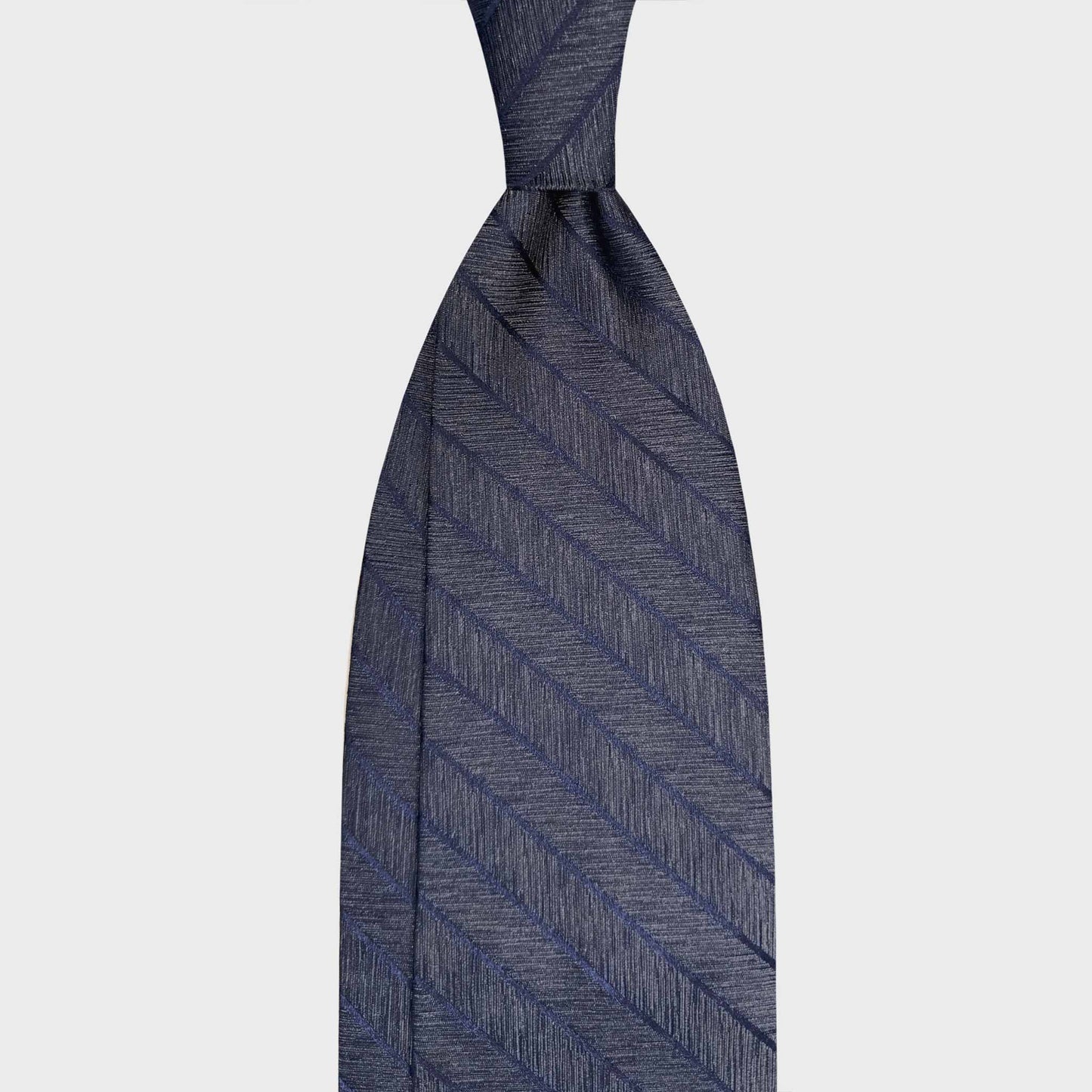 Elegant taupe brown regimental silk tie with melange texture. Discover luxury ties Geneva by Wools Boutique Uomo, handmade italian ties Switzerland.