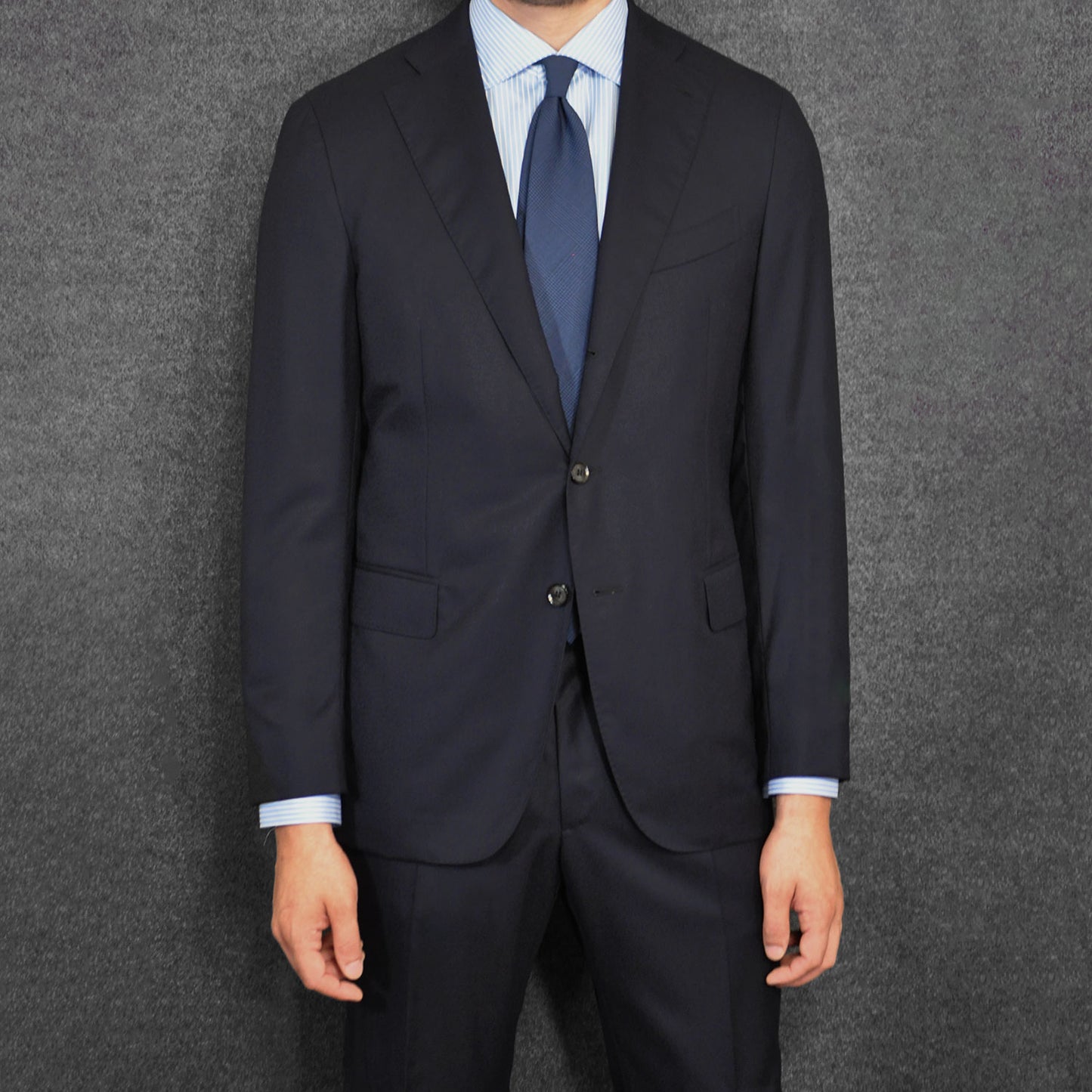 Caruso Men's Wool Suit for Autumn Winter Blue-Wools Boutique Uomo