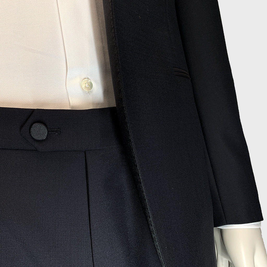 Caruso Men's Smoking Suit Tuxedo Dark Blue-Wools Boutique Uomo