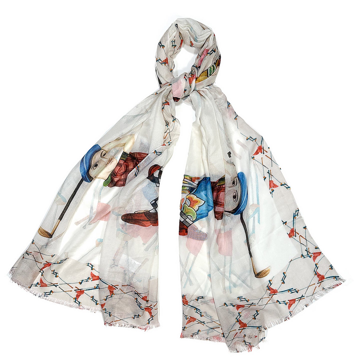 Golf Cashmere & Linen Scarf 19andreas47-Wools Boutique Uomo