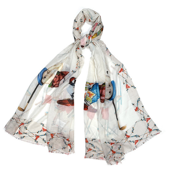 Golf Cashmere & Linen Scarf 19andreas47-Wools Boutique Uomo