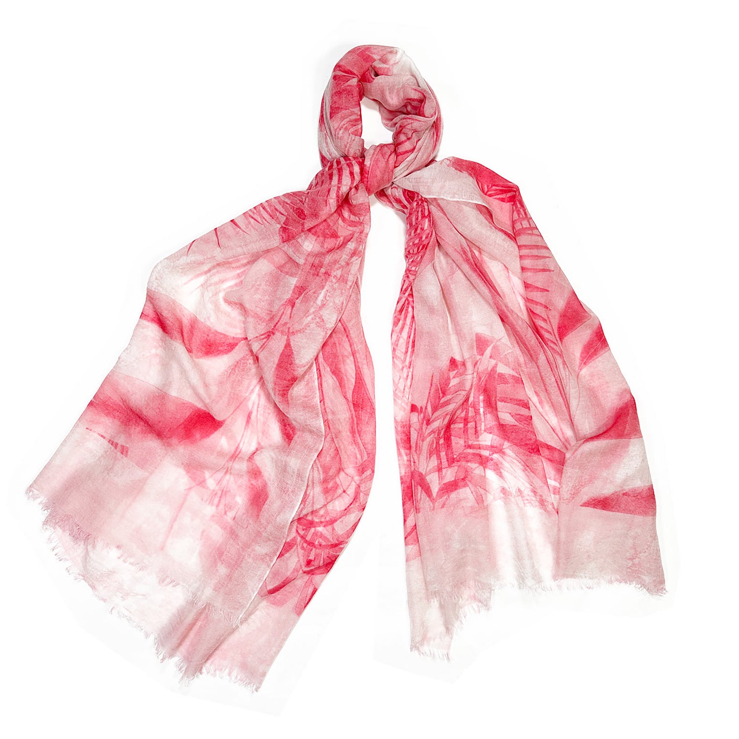 Load image into Gallery viewer, Fucsia Palm Cashmere Scarf 19andreas47-Wools Boutique Uomo
