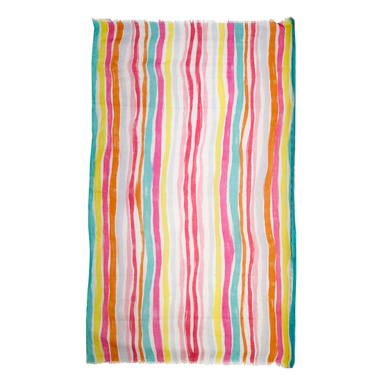 Load image into Gallery viewer, Stripes Fluo Multicolor Cashmere Scarf 19andreas47-Wools Boutique Uomo
